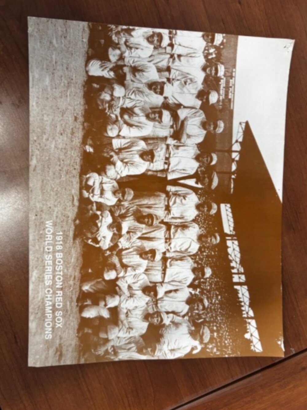 1918 Boston Red Sox World Series Champions Babe Ruth Photo Reprint
